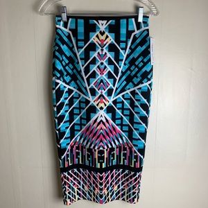 ⭐️Bison Bisou Graphic Print  skirt size XS NWT